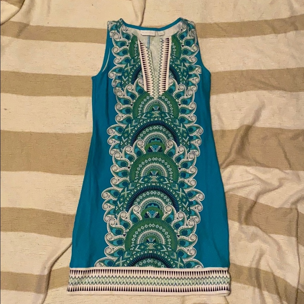 New York & Company Patterned Stretch Shift